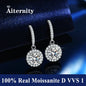 Moissanite Small Hoop Earrings Lab Diamond Hoop Huggies Earrings Sterling Silver Cartilage Earrings for Women Girls Teens