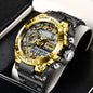 Digitale Herren-Stahl-Militär-Armbanduhr LED Quarz-Uhr Sportuhr Herren Große Uhren Herren Relogios Masculino