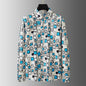 Teglex Luxury Letter Slim Fit Long Sleeve Dress Shirt