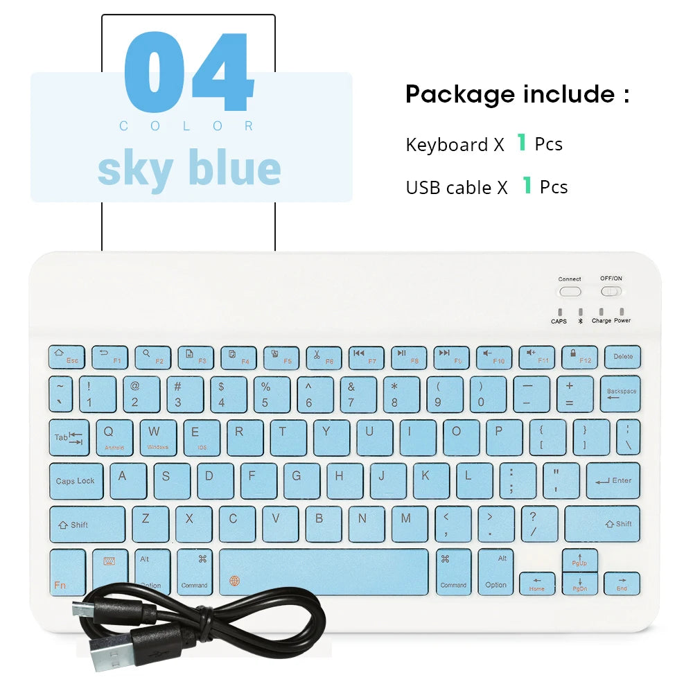 New Portable Wireless Bluetooth Keyboard Without Touchpad Mini Slim Mute Keyboard For IOS Android Windows Universal Office Use