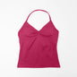 NCLAGEN Impact Longline Trägertop Sport Yoga Weste Damen Fitness Tank Top Gym Schöner offener Rücken BH Laufen Workout Neckholder