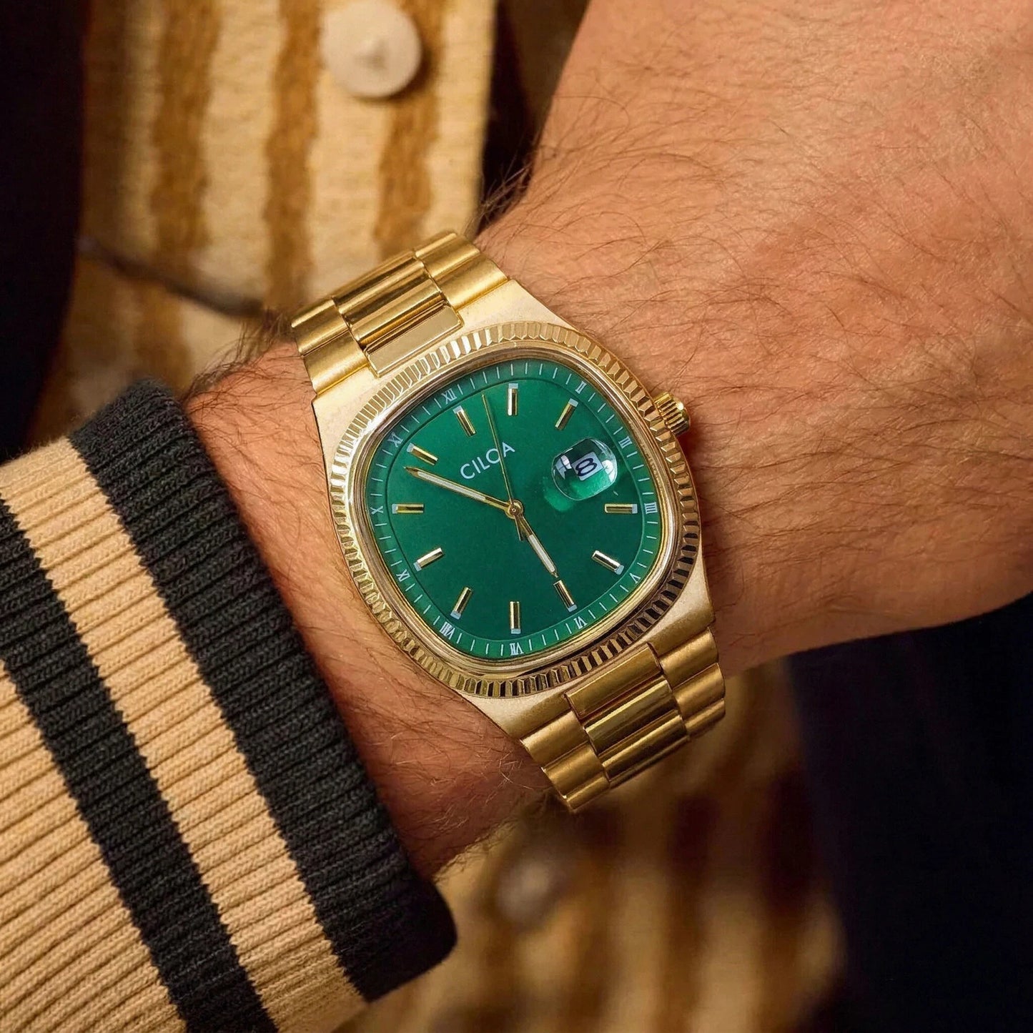 Quadratische Retro-Uhr für Herren – Luxuriöse wasserdichte Quarzuhr aus Edelstahl, minimalistische Anzuguhr als Geschenk