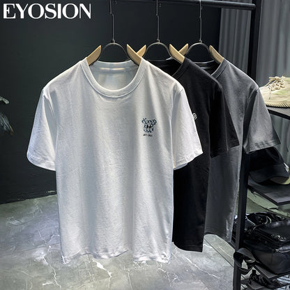Polo-Shirts High Street Bären-Print Freizeit Kurzarm Umlegekragen Ropa Hombre Camisetas