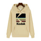 Kodak Brand Fashion Retro Y2K Print Autumn and Winter Men Sports Hoodie Outdoor Casual Casual Comfortable Street Jacket Clothing