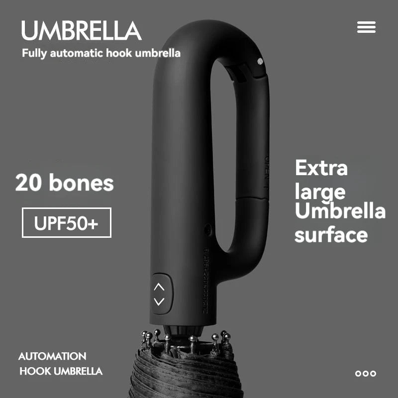20 Rib Fully Auto Folding Double Umbrella Extra Large
