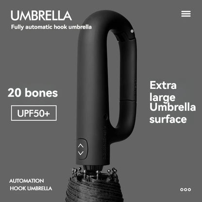 20 Rib Fully Auto Folding Double Umbrella Extra Large