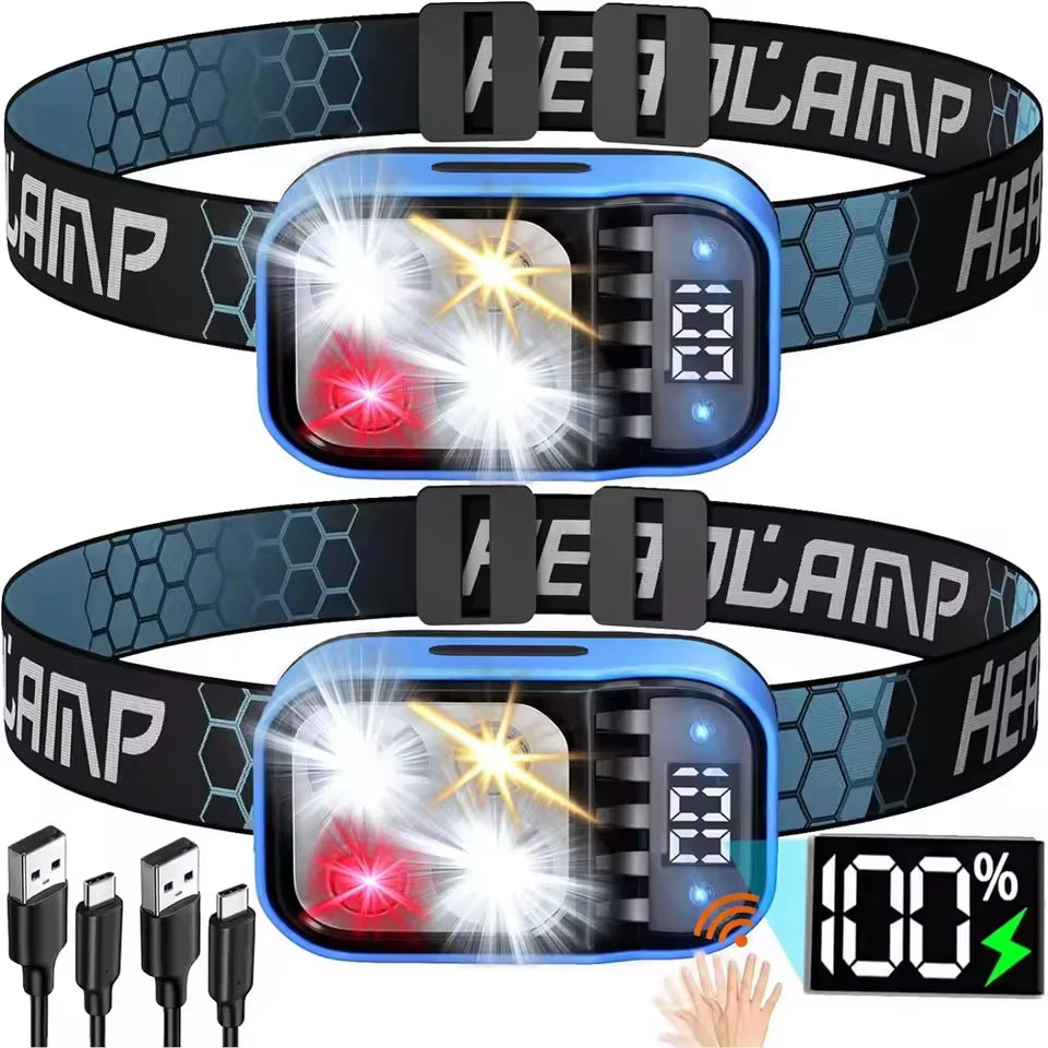 LED-Stirnlampe langlebige wiederaufladbare Lampen Hochleistungs-LED-Taschenlampen Nextorch Stirnlampe auf der Stirn Taschenlampe Helm