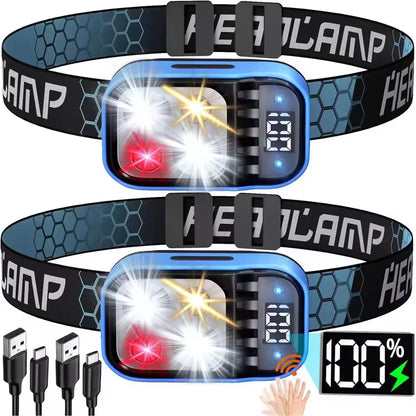 LED-Stirnlampe langlebige wiederaufladbare Lampen Hochleistungs-LED-Taschenlampen Nextorch Stirnlampe auf der Stirn Taschenlampe Helm