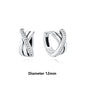 Original 925 Sterling Silber Ohrringe 2025 Stecker Creolen Kristall Ohrringe für Damen Roségold Krone Herz Unendlichkeit Biene Ohrring Schmuck