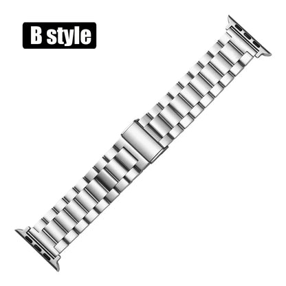 Classic stainless steel Correa for apple watch 10 46mm 42mm band Ultra 2 49mm 9 8 7 6 5 4 se 45mm 44mm 41mm 40mm 3 38mm strap