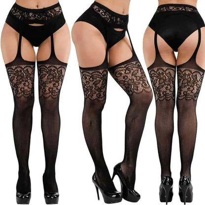 Plus Size Silk Fishnet Over Knee Socks 3XXL