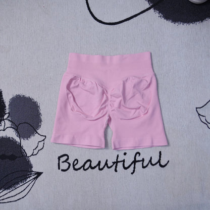 df Dynamic Shorts 4.5" Women's Seamless Yoga Shorts High Waisted Butt Lifting Breathable Workout Gym Running Comfort