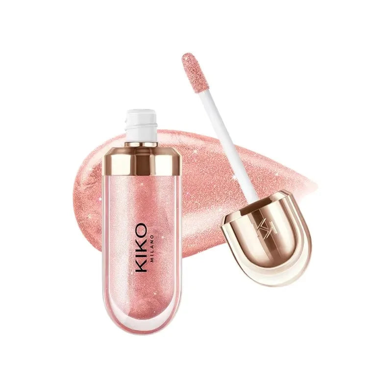 KIKO 3D Hydra Lipgloss Mirror Lip Glaze Shimmer Moisturizing Pearlescent Color Liquid Lip Gloss Plump Glossy Non Stick Cup Balm
