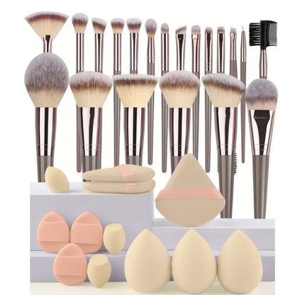 Professionelles 3-20-teiliges Make-up-Pinsel-Set, weiche, flauschige Foundation-Lidschatten-Concealer-Verblendpinsel, Rougepinsel Kabuki Damen Beauty Tool
