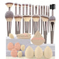 Professionelles 3-20-teiliges Make-up-Pinsel-Set, weiche, flauschige Foundation-Lidschatten-Concealer-Verblendpinsel, Rougepinsel Kabuki Damen Beauty Tool