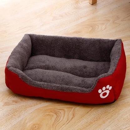 Schwarzes Hundebett Plüsch-Schlafbett für große, mittlere und kleine Hunde, rutschfeste und bissfeste Schlafmatte für Haustiere