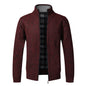 Autumn Winter Warm Cardigan Men Fleece Sweaters Full Zip Jackets Slim Fit Luxury Brand Knitted Sweater Coat American Jersey