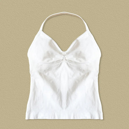 NCLAGEN Impact Longline Trägertop Sport Yoga Weste Damen Fitness Tank Top Gym Schöner offener Rücken BH Laufen Workout Neckholder