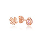 Original 925 Sterling Silber Ohrringe 2025 Stecker Creolen Kristall Ohrringe für Damen Roségold Krone Herz Unendlichkeit Biene Ohrring Schmuck