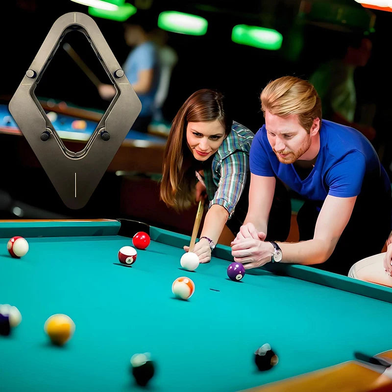 Precision-Made Professional Pool 8-Ball/9-Ball Rack, Solid Wood, Zero Gap Structure