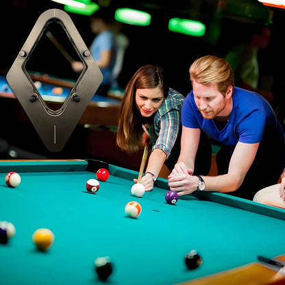 Precision-Made Professional Pool 8-Ball/9-Ball Rack, Solid Wood, Zero Gap Structure