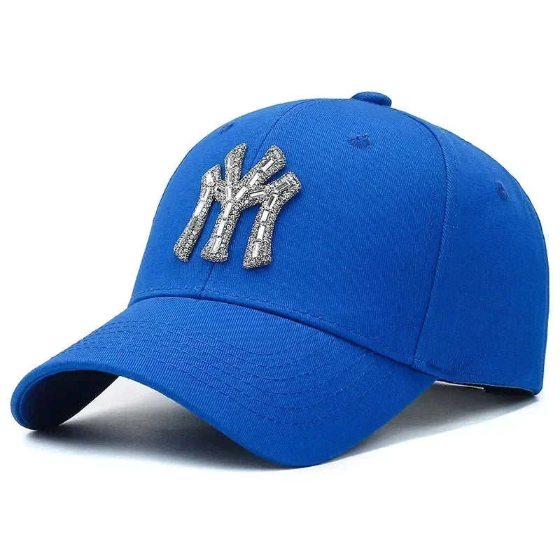 Rhinestone Baseball Cap | Women's Casual Sunshade Hat