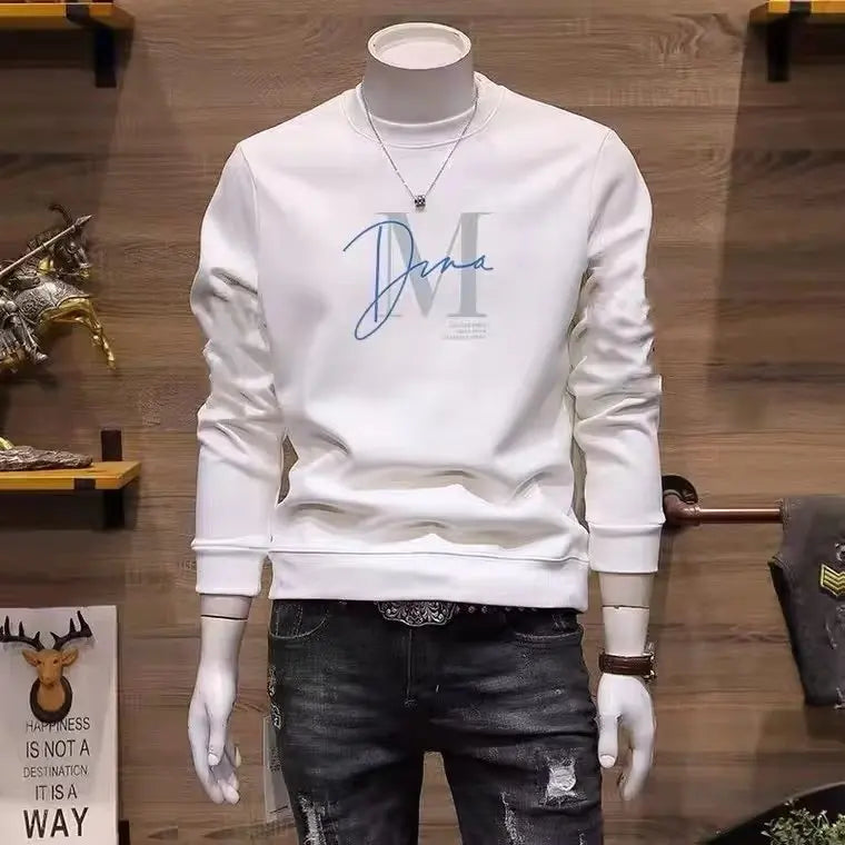 Men's Cotton Long Sleeve Heavy Tshirt Sweater