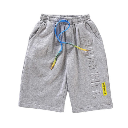 Kinder-Shorts, Sommerkleidung, locker, bequem, atmungsaktiv, Fünfviertelhosen, Jungen-Freizeitsporthosen für draußen
