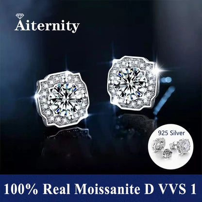 Moissanite Small Hoop Earrings Lab Diamond Hoop Huggies Earrings Sterling Silver Cartilage Earrings for Women Girls Teens