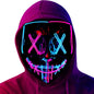 LED Light Up Halloween Mask Scary Cosplay Mask Festival Masquerade Carnival Party Costume Gift