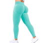 Nahtlose Damen Yoga-Hose mit fester Taille, dreifacher Bund, sexy Hüftstraffung, enge Sporthose, Fitness-Übungs-Yoga-Hose