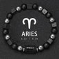 12 Zodiac Bracelets Natural Stone Cancer Virgo Leo Libra Bracelet Couples Friendship Gifts Bracelets Jewelry pulsera hombre
