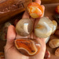 Teglex Natural Sardonyx Agate Palm Stone | Reiki Healing