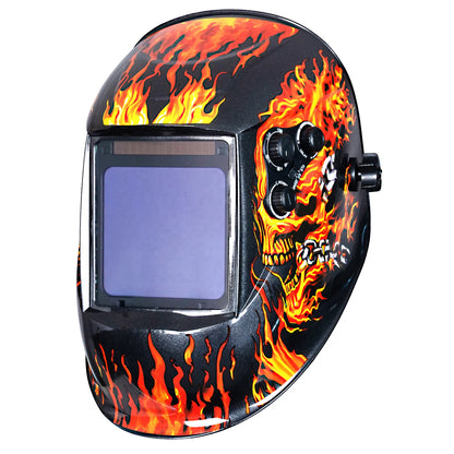 Schweißhelm 1/1/1/1 Automatik-Schweißmaske 100x97mm Große Sicht TRUE Color 4 Sensoren für MIG MAG MMA Schweißgerät
