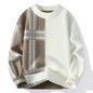2024 Autumn/Winter New Men's Round Neck Knitted Hoodie Sweater High Quality Skin friendly Fashion Versatile Casual Sweater