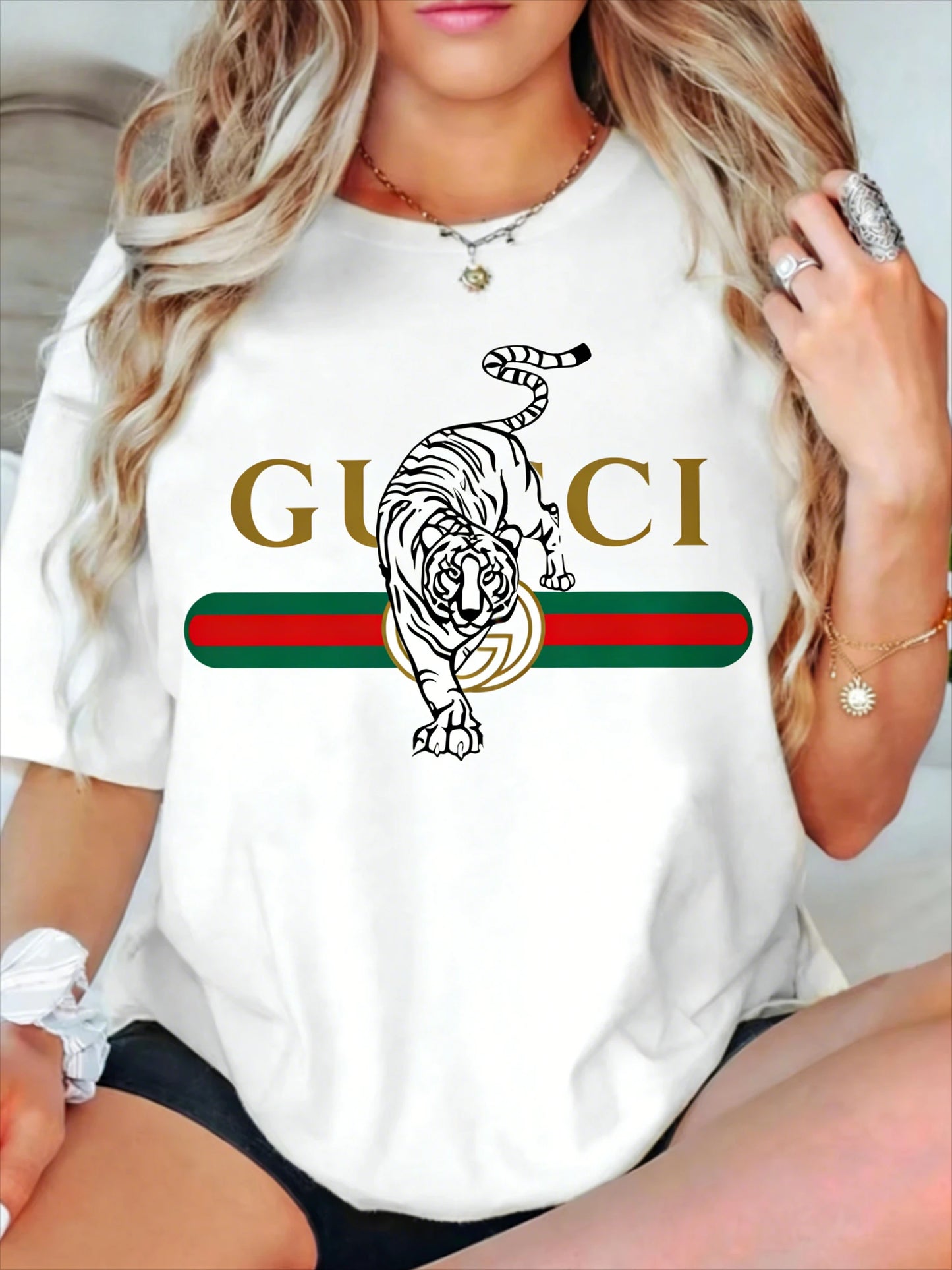 Women's Casual Versatile Short Sleeve T-Shirt Heavy