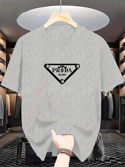 Milan Fashion Men's Luxury Printed Cotton T-Shirt