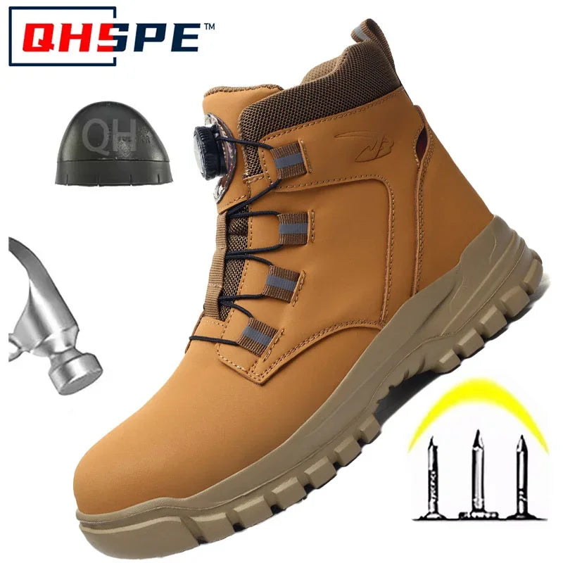 Men's Rotating Safety Work Shoes Anti-Smash Sport