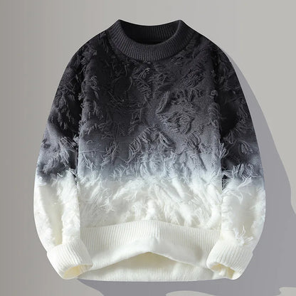 Men's Wool Knit Heavy Pullover Sweater Autumn Winter