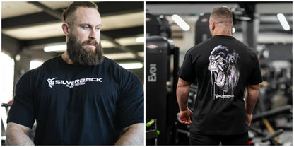 SILVERBACK Men's Oversized Cotton Gym Wear Tee-Shirt