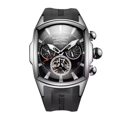 Reef Tiger Tourbillon Automatic Watch – Wine Barrel