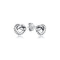 Original 925 Sterling Silber Ohrringe 2025 Stecker Creolen Kristall Ohrringe für Damen Roségold Krone Herz Unendlichkeit Biene Ohrring Schmuck