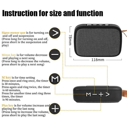 Tragbare Lautsprecher Outdoor Bluetooth 5.0 Mini Oxford Lautsprecher Kabellose Säule 3D Stereo Musikplayer Surround Hifi Sound Box