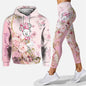 Customized Name Mickey Hoodie Women Hoodie Set Mickey Yoga Pants Sweatpants Women Disney Yoga Hoodie Leggings Fashion Sportswear