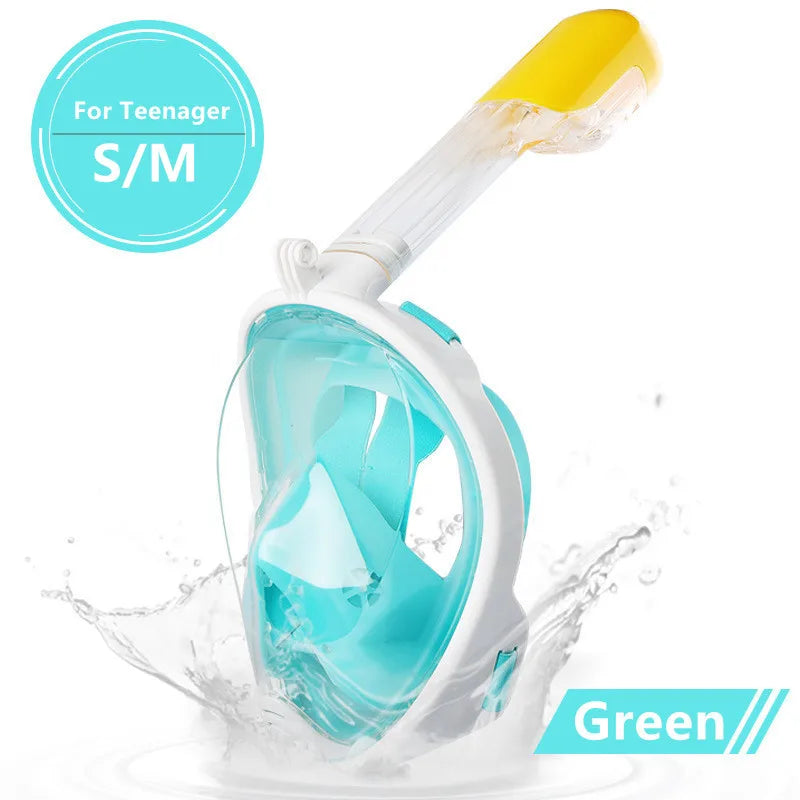 Full Face Diving Snorkel Mask – Anti-Fog Adults & Kids