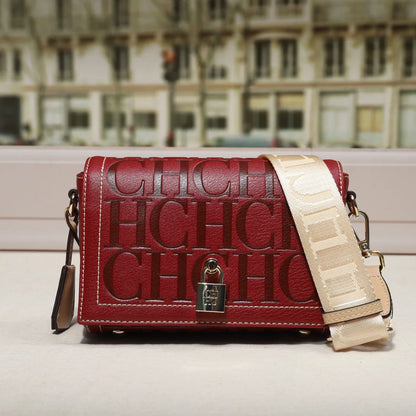 Light Luxury Carolina Herrera Brand Fashion Women's Crossbody Bag Small Square Bag  Shoulder Bag Sophisticated Style