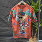 Herren T-Shirts Rock Tops Aquarell Herren T-Shirt Baumwolle Hip Hop 100% Baumwolle Polyester Trend Freizeit XL Koreanische Kleidung Cool