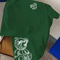00% reine Baumwolle Herren Cartoon Bär Muster bedrucktes modisches lässiges lockeres Sport Rundhals Kurzarm T-Shirt Oberteil