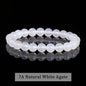 JD Natursteinperlen Armband Amethyst Tigerauge Kristall Quarz Achat Edelstein Perlen Armreifen Damen Herren Reiki Heilung Schmuck Geschenk