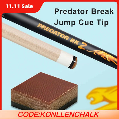 PREDATOR Break Jump Tip with Bk2 Bk3 Carbon Fiber Phenolic Composition Bakelite Super Hard Break Jump Cue Tip Billiard Accessori